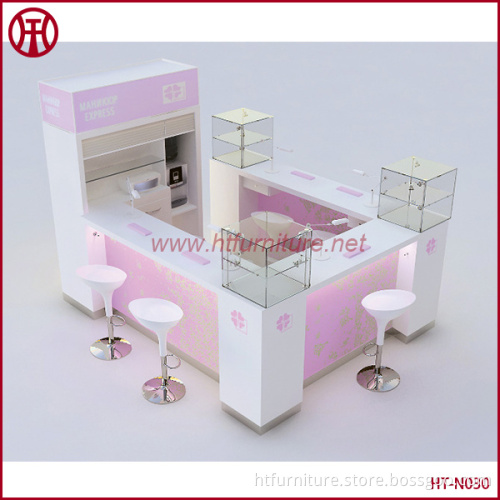 Customized indoor mall eye brow bar design for sale made in China